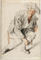 S 017
<br/>
Een Dronkaard
<br/>
<em>Dusart, Cornelis (1660-1704)</em>